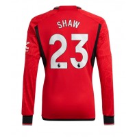 Muški Nogometni Dres Manchester United Luke Shaw #23 Domaci 2023-24 Dugi Rukav